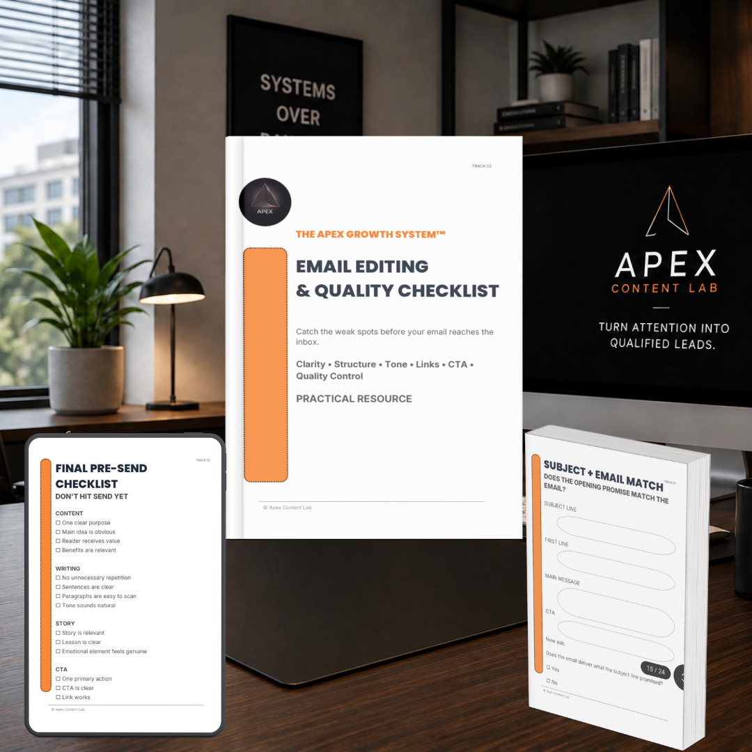 Email Editing & Quality Checklists cover