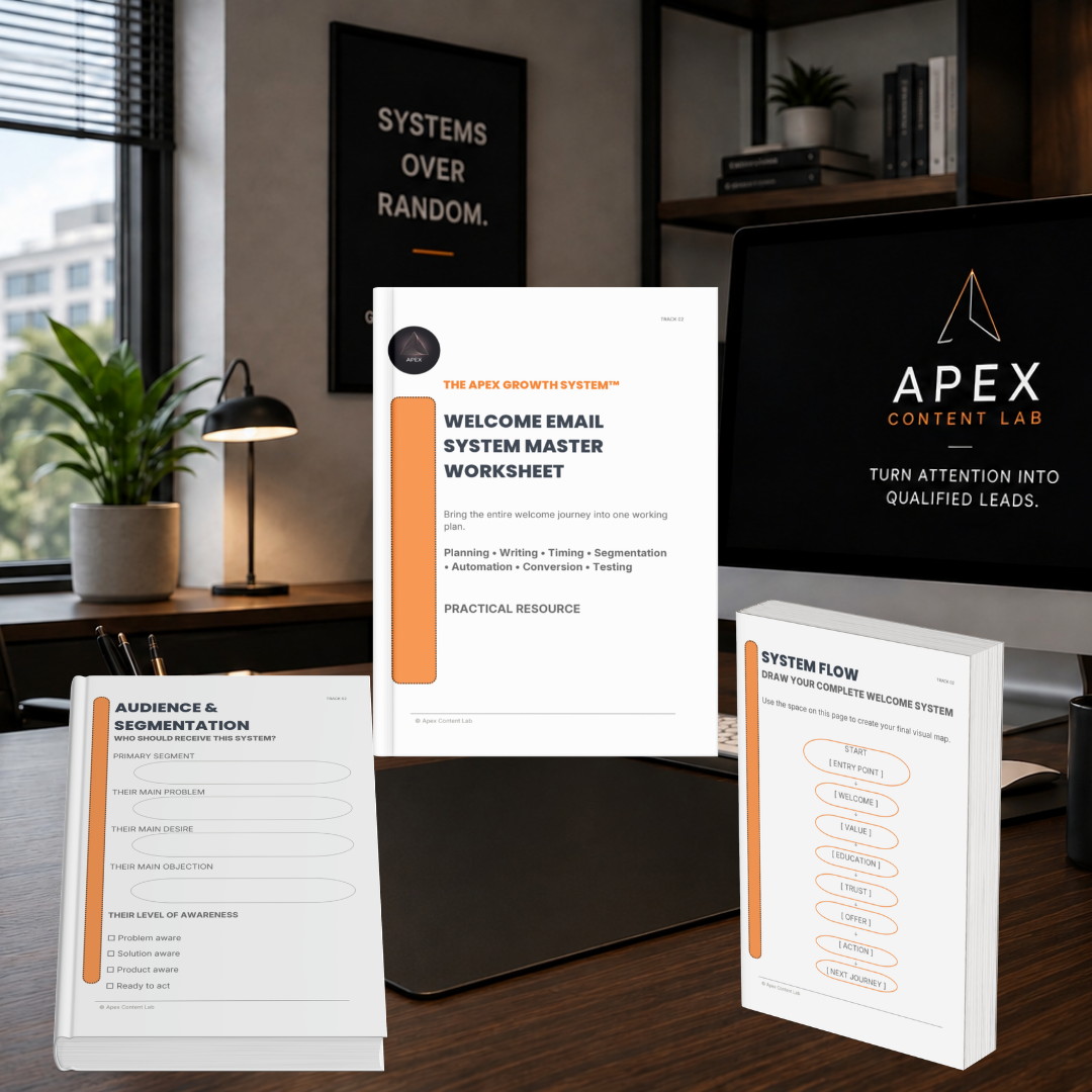 Welcome Email System Master Worksheet cover