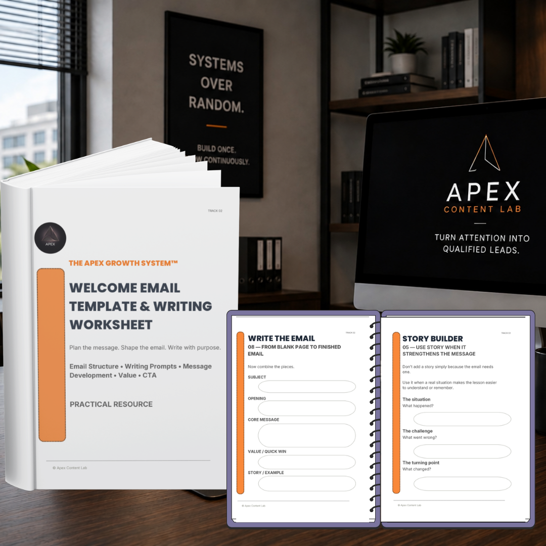 Welcome Email Template & Writing Worksheet cover